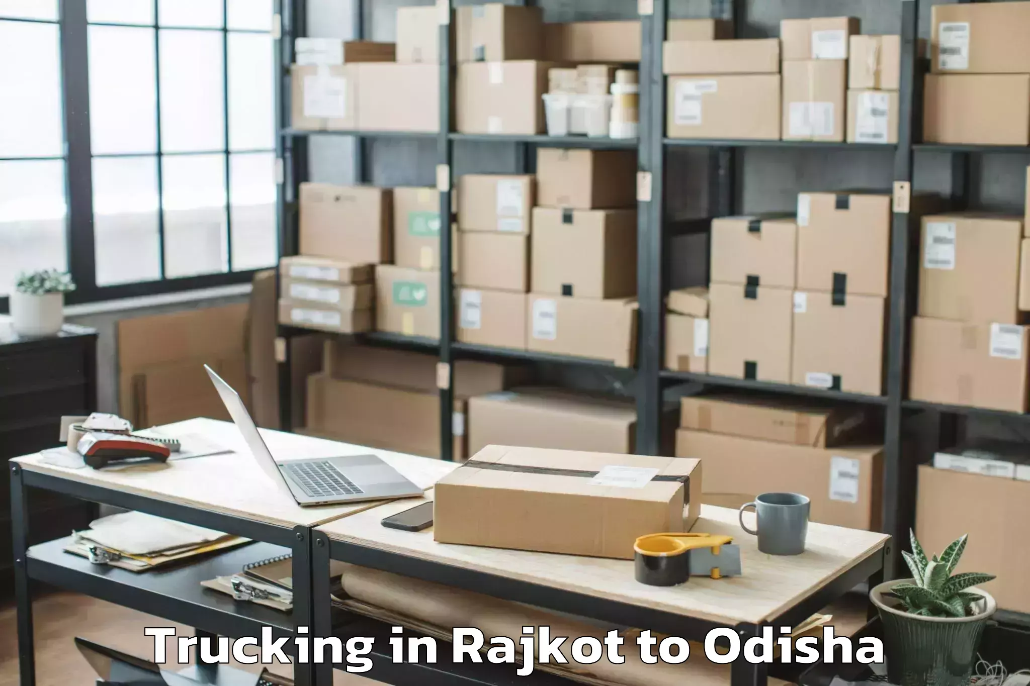 Book Rajkot to Hinjili Trucking